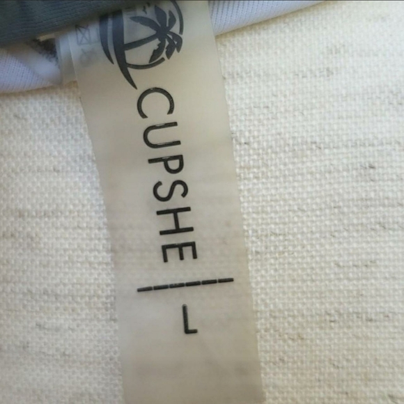 CUPSHE Pink & Green Leaf Print  One-Piece Swimsuit - Large - Picture 7 of 8